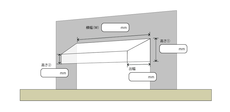 装飾テント採寸方法